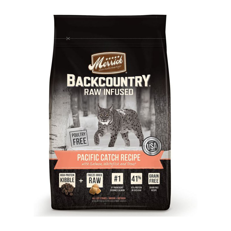 Merrick BACKCOUNTRY GAME BIRD RECIPE 麻利無穀物天然成貓糧 太平洋配方 10lb (47007)