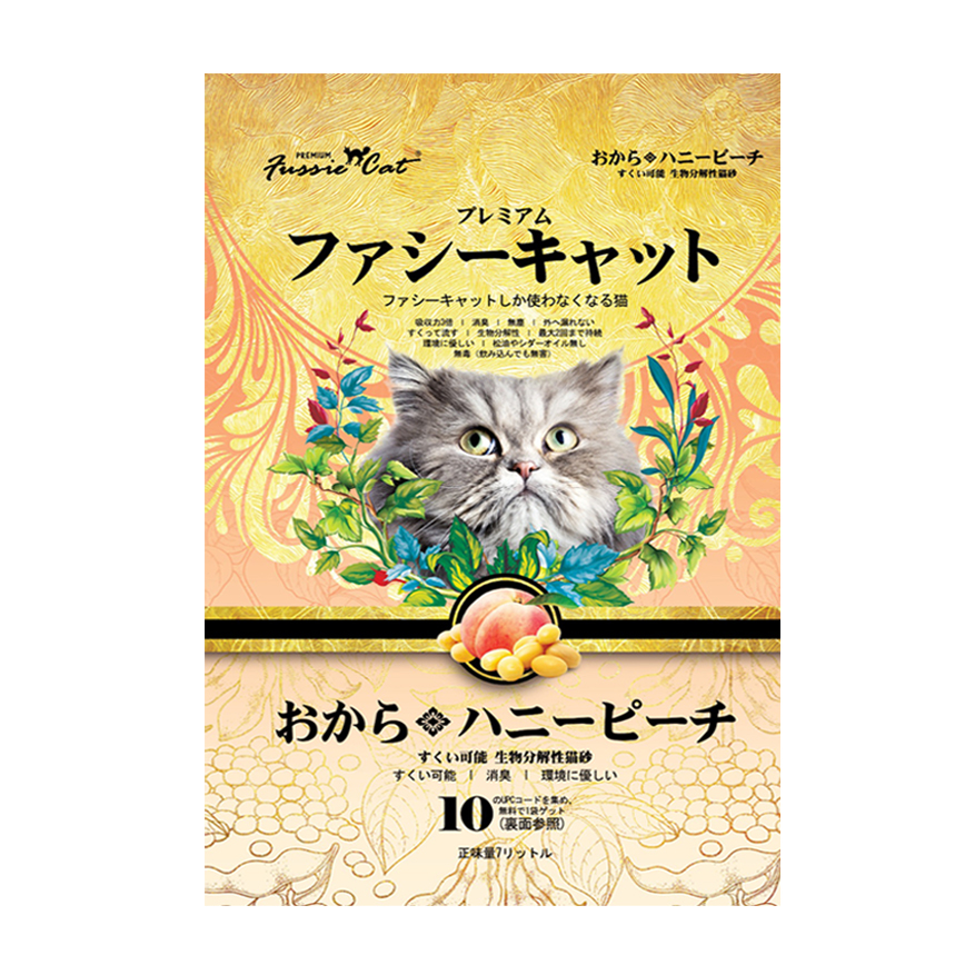 Fussie Cat 高竇貓 豆腐貓砂 水蜜桃味 7L (FC-JH1)