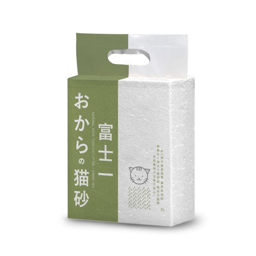 富士一 天然極簡日常 3.0 豆腐貓砂 綠茶味 6L - 原裝行貨