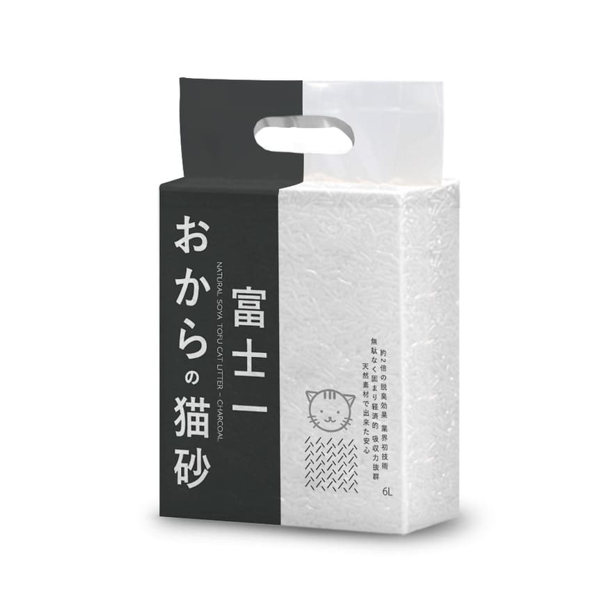 富士一 天然極簡日常 3.0 豆腐貓砂 活性碳 6L - 原裝行貨