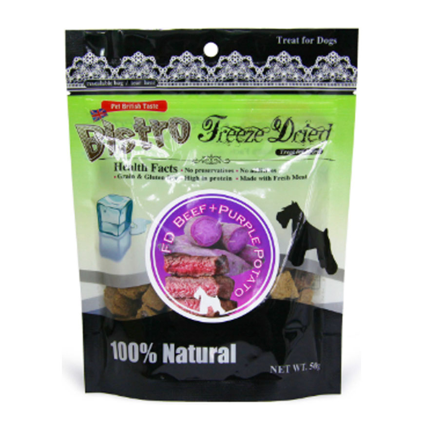 Bistro Freeze Dried 狗零食 脫水牛肉 紫薯 50g (998509)