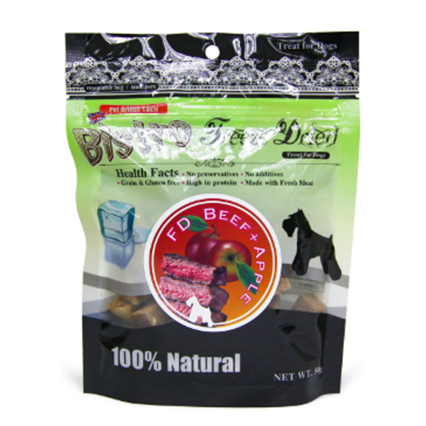 Bistro Freeze Dried 狗零食 脫水牛肉 蘋果 50g (998510)