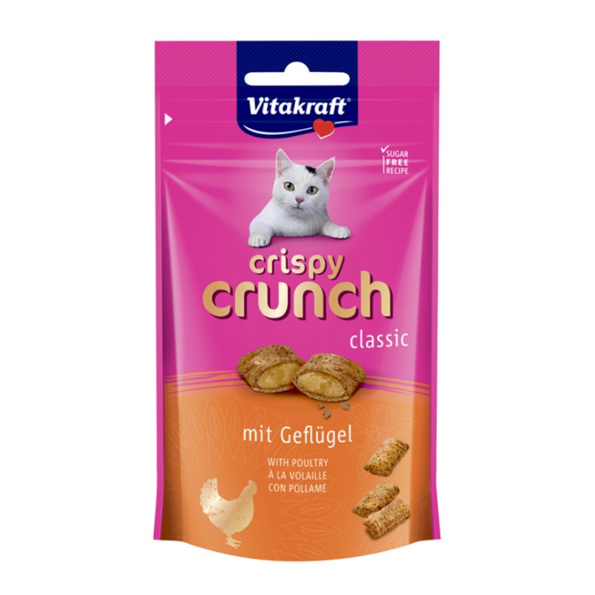 Vitakraft 誘惑夾心脆粒 雞 mit Geflugel WITH POULTRY 60g (橙) (VK28814B)
