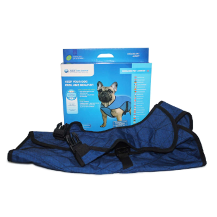 AQUA COOLKEEPER 犬用清涼降溫散熱背心 M碼 海藍色 (FAQPEJAPB07)