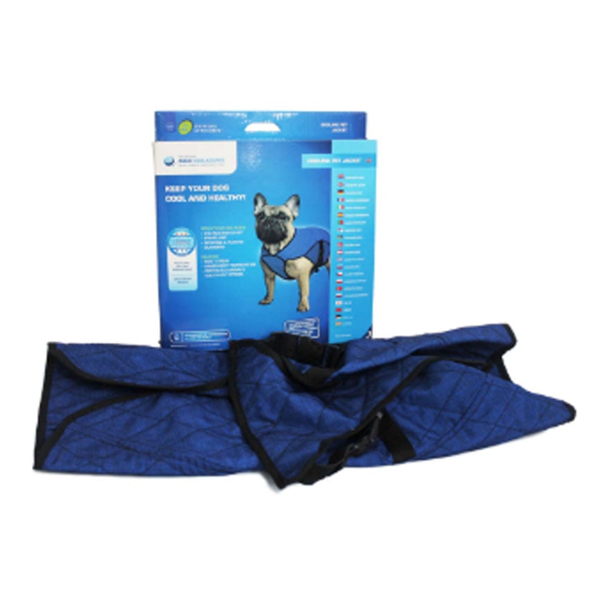 AQUA COOLKEEPER 犬用清涼降溫散熱背心 XL碼 海藍色 (FAQPEJAPB11)