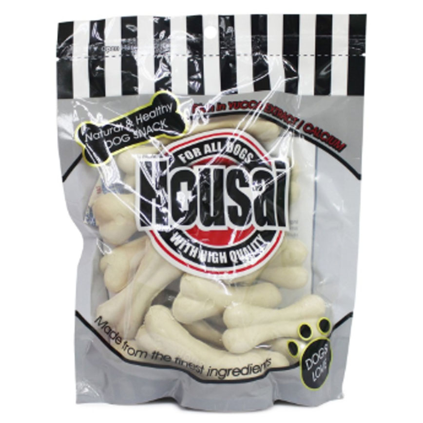 Housai 狗零食 潔齒骨 牛奶味 大20支 (998833B)