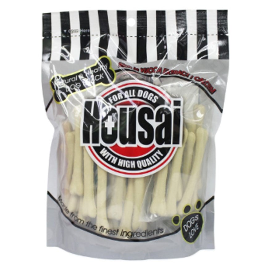 Housai 狗零食 潔齒骨 牛奶味 細50支 (AW998836N)
