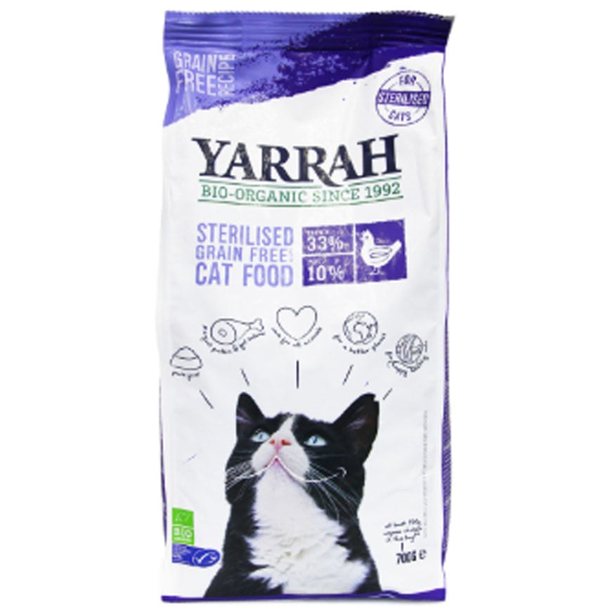 Yarrah 貓糧 有機防炎 雞+魚 700g (AW917644)