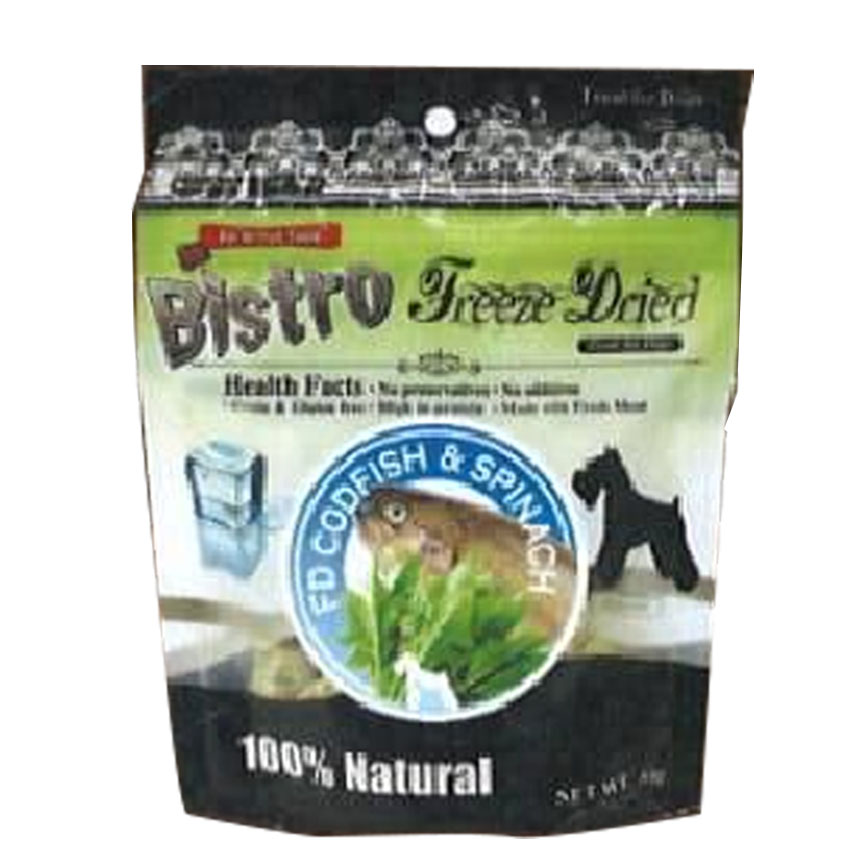 Bistro Freeze Dried 狗零食 脫水鱈魚 菠菜 50g (NBT98519)