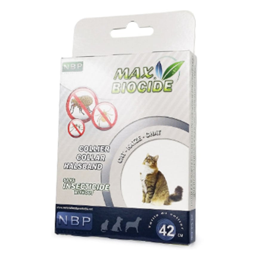 Max Biocide 貓用香茅驅蚤頸帶 42cm 黑色 (NBP50000)