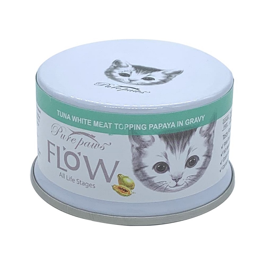 Pure paws 高湯貓罐頭 吞拿魚+木瓜 80g (PPF11)