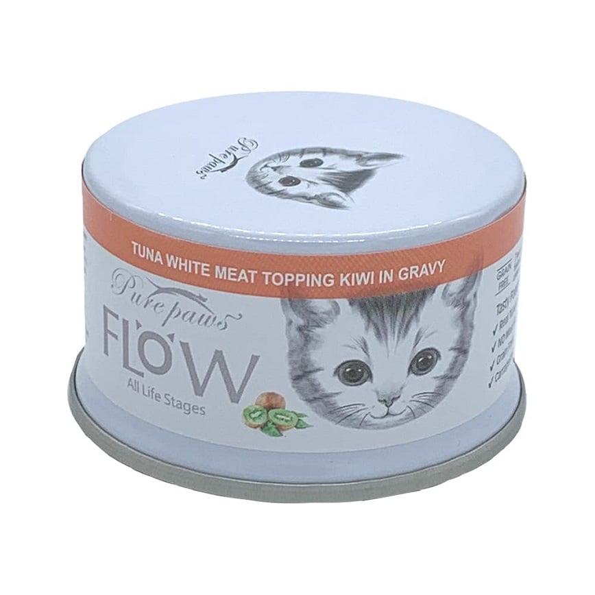 Pure paws 高湯貓罐頭 吞拿魚+奇異果 80g (PPF10)