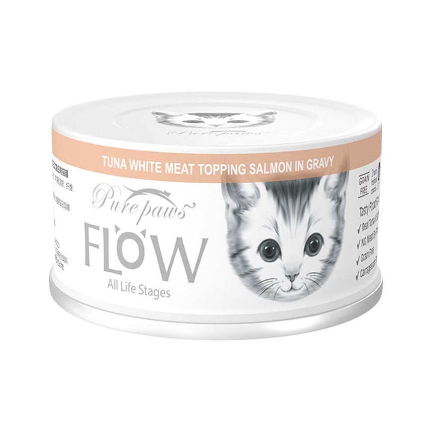 Pure paws 高湯貓罐頭 吞拿魚+三文魚 80g (PPF07)