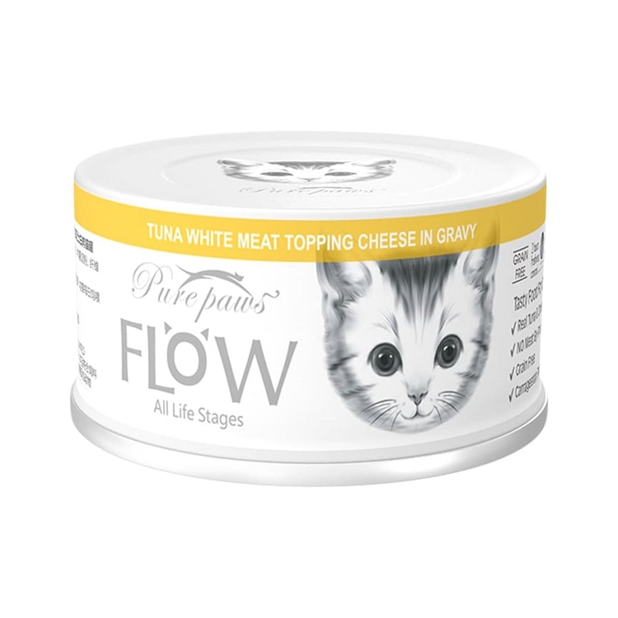 Pure paws 高湯貓罐頭 吞拿魚+芝士 80g (PPF05)