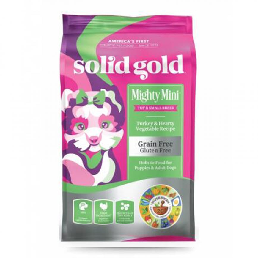 solidgold素力高 無穀物(迷你犬)乾狗糧-火雞味 Mighty Mini 11lb (SG263) (停售)