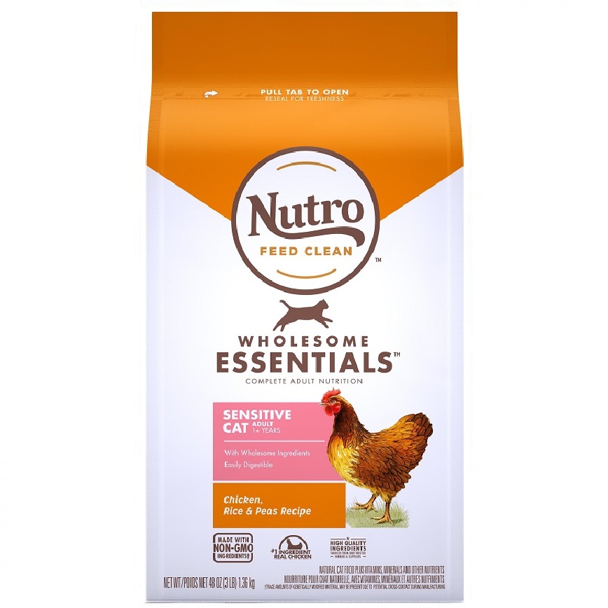 Nutro 成貓糧 全護營養系列 腸胃敏感配方 農場鮮雞及糙米 3lb (10223598) (停售)