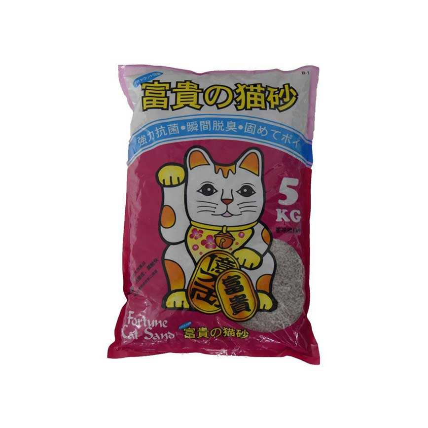 富貴貓砂 茉莉花抗菌粗條砂 5kg (B-1)