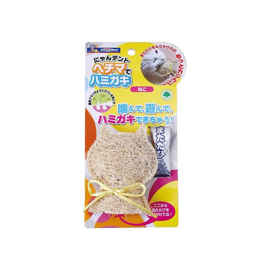 日本CattyMan 貓咪潔齒咬咬玩具配木天蓼粉末 小貓