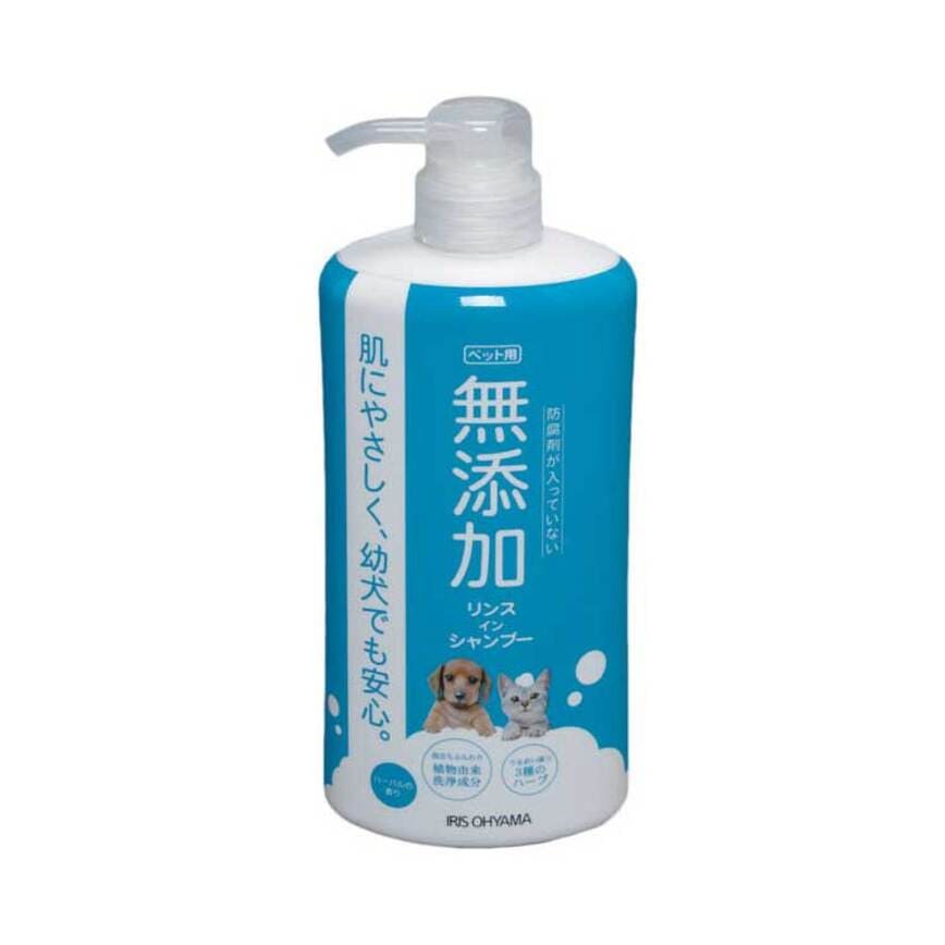 日本IRIS 無添加洗護合一寵物沐浴露 MRS-600 600ml (藍)