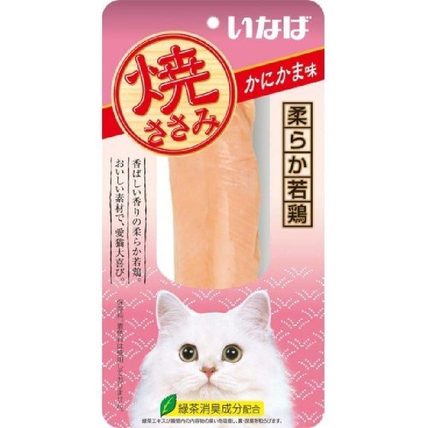 CIAO 貓零食 日本烤雞胸肉 蟹肉棒味 30g (QYS-01)