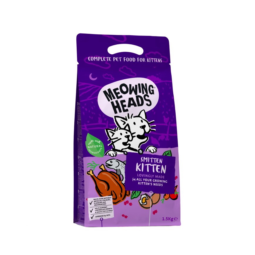 Meowing Heads 貓糧 全天然幼貓成長配方 1.5kg (MHK15) (紫)