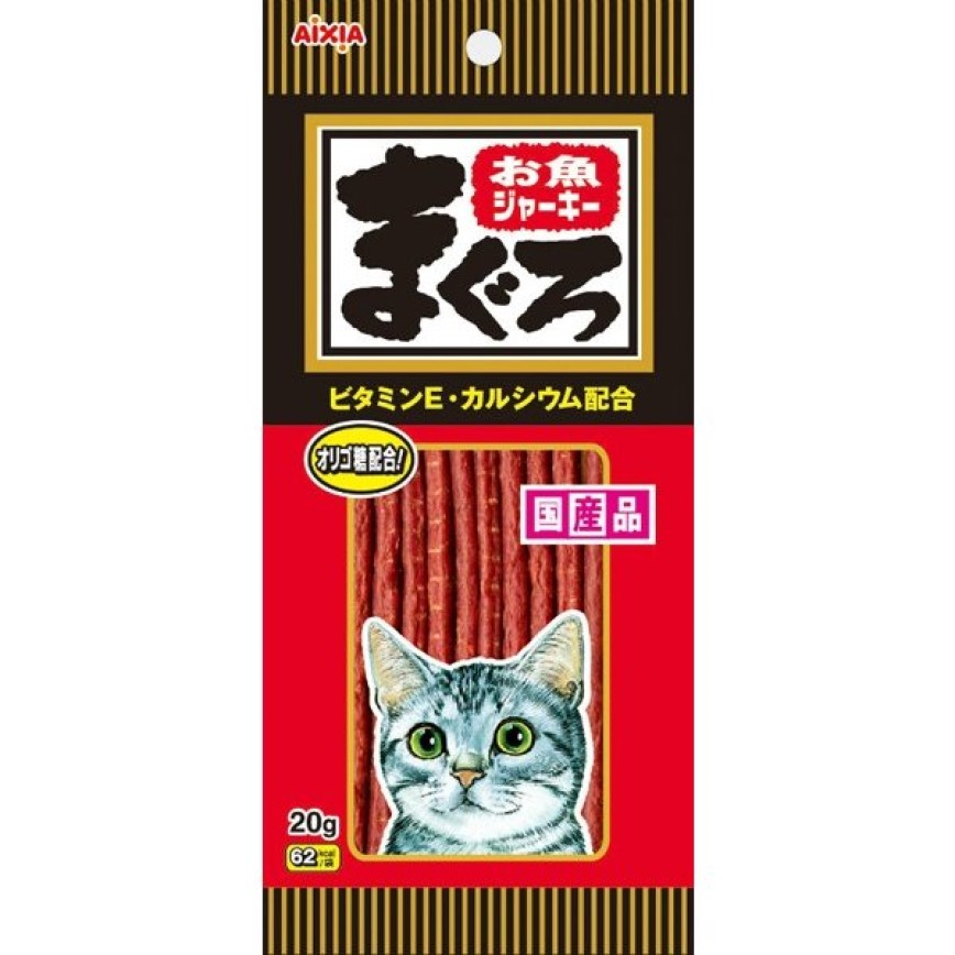 日本AIXIA 愛喜雅 貓零食 魚乾條貓零食 金槍魚味 20g (OJ-1) (停售)