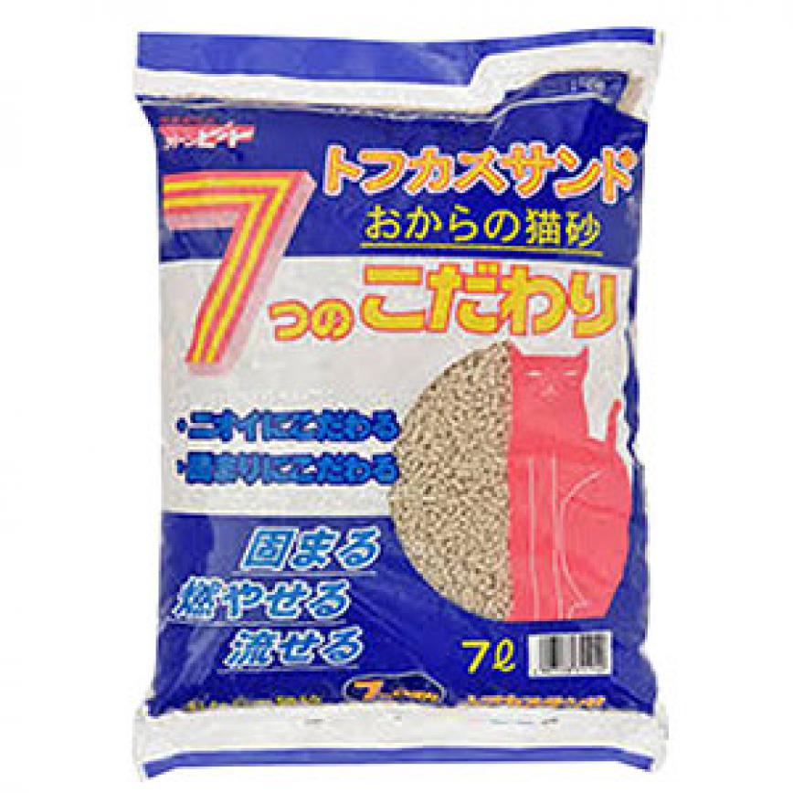 日本爽快7 豆腐貓砂 長條型 7L (藍) (破損品)