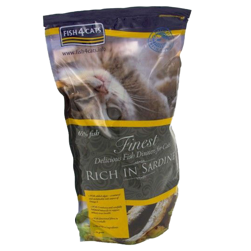 Fish4Cats 全貓糧 無麩質低敏配方 沙甸魚 6kg (1.5kgx4) (CFC06SD) (TBS)