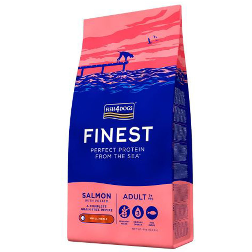 Fish4Dogs 狗糧 三文魚無麩質低敏成犬配方 細粒 12kg (DSC12SB)