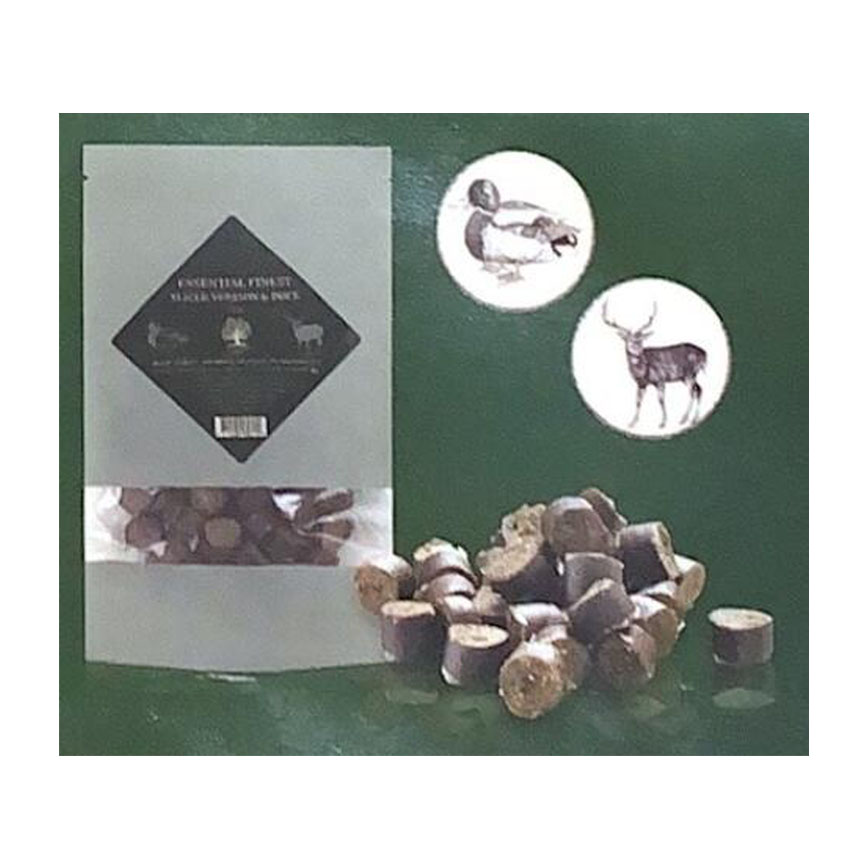 Essential Foods 狗小食 極緻手工小食系列 切片優質鹿肉及鴨肉香腸 110g (3191)