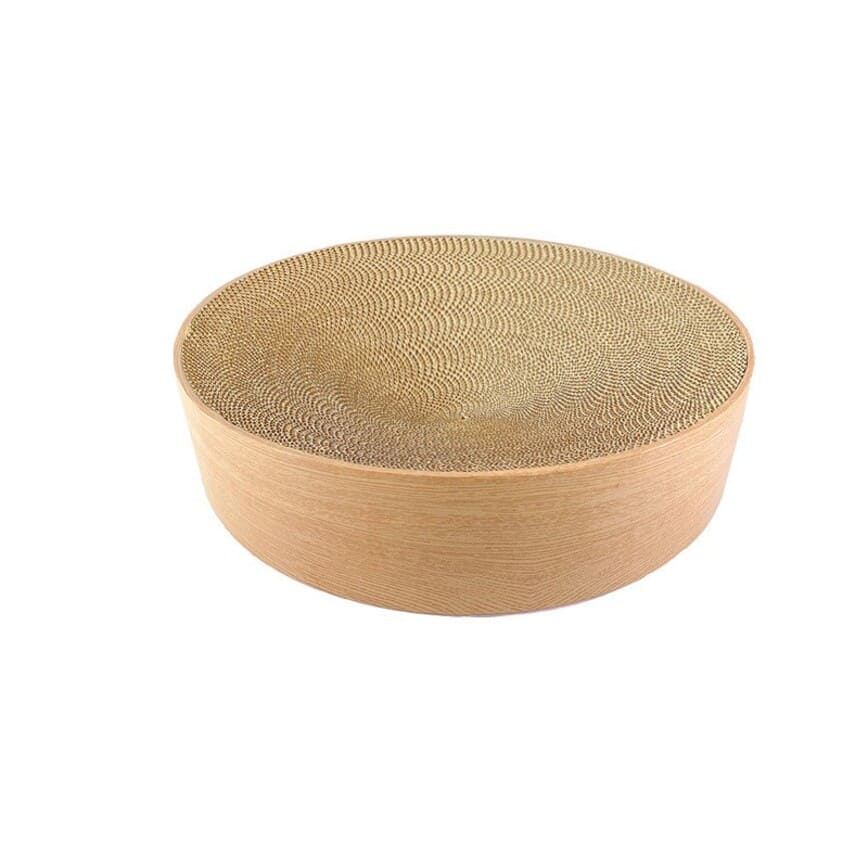 瓦楞紙 嚴選貓窩 櫻桃木淺啡色 大碼 [約41cm x 10.5cm]