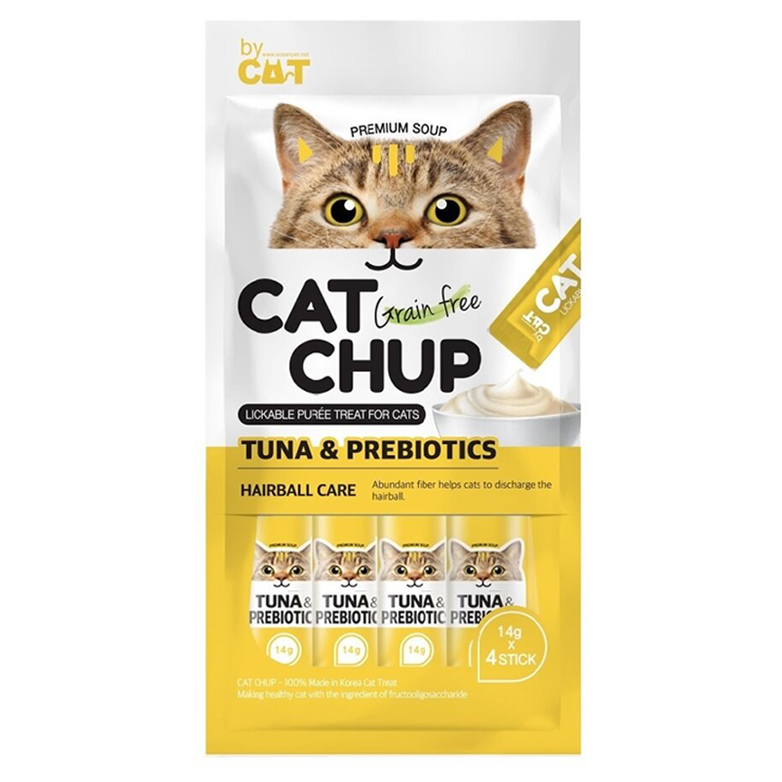 CAT CHUP 貓零食 貓零食條 吞拿魚&益生元 14g x 4條 (OCCC-01)