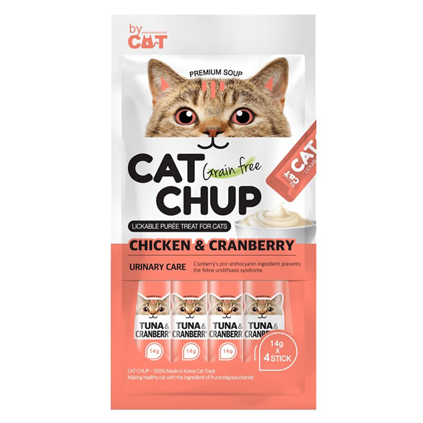 CAT CHUP 貓零食 貓零食條 雞湯小紅莓 14g x 4條 (OCCC-05)