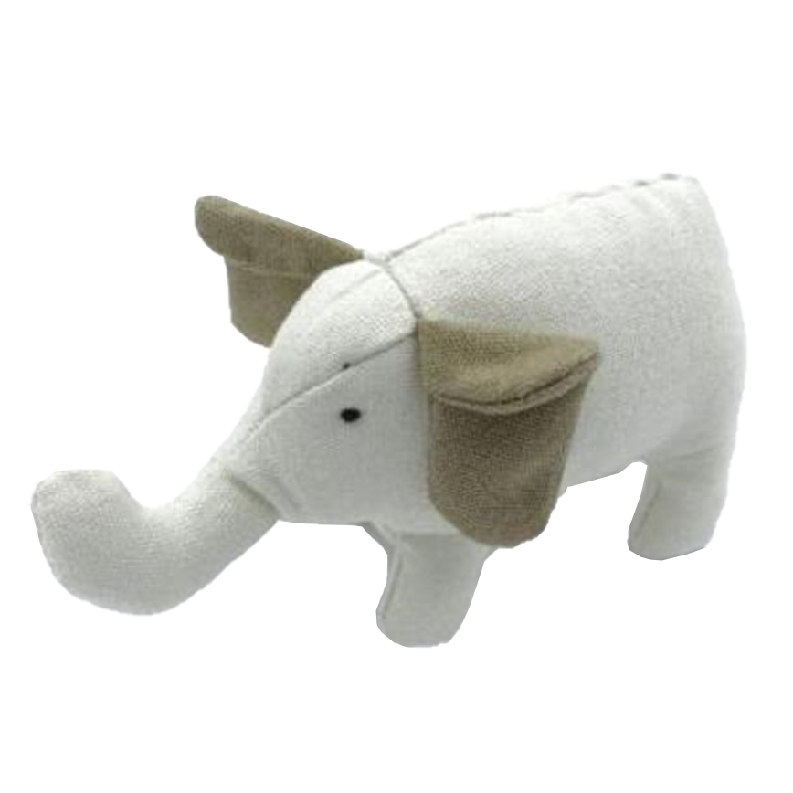 Billipets 狗玩具 天然帆布大象 14cm x 10cm (NS-10931)