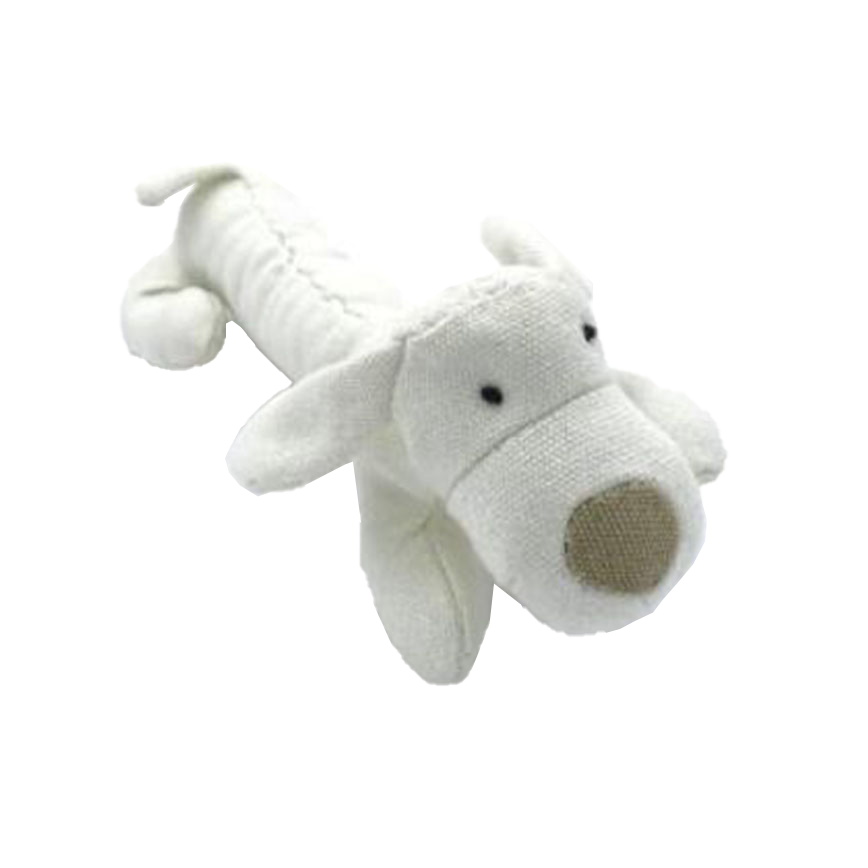 Billipets 狗玩具 天然帆布小狗 19cm x 8cm (NS-9446S)