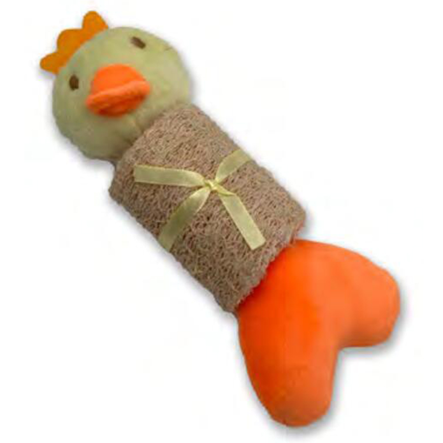 Billipets 狗玩具 絲瓜絡綿繩發聲玩具 鴨 18cm (NS-12093)