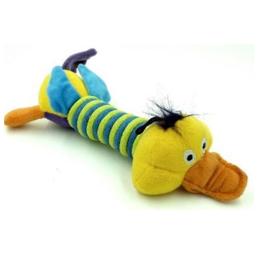 Billipets 狗玩具 長粗綿繩發聲玩具 鴨 30cm (NS-6338B)