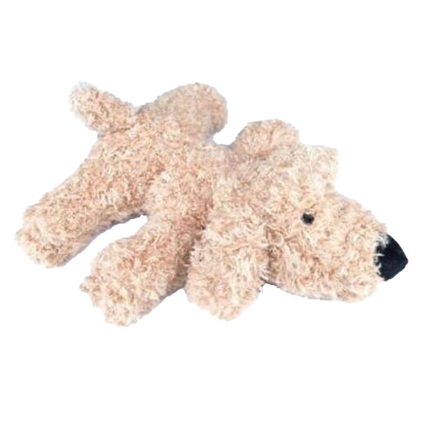 Billipets 狗玩具 超軟發聲毛毛狗 米色 (NS-6831-Beige)