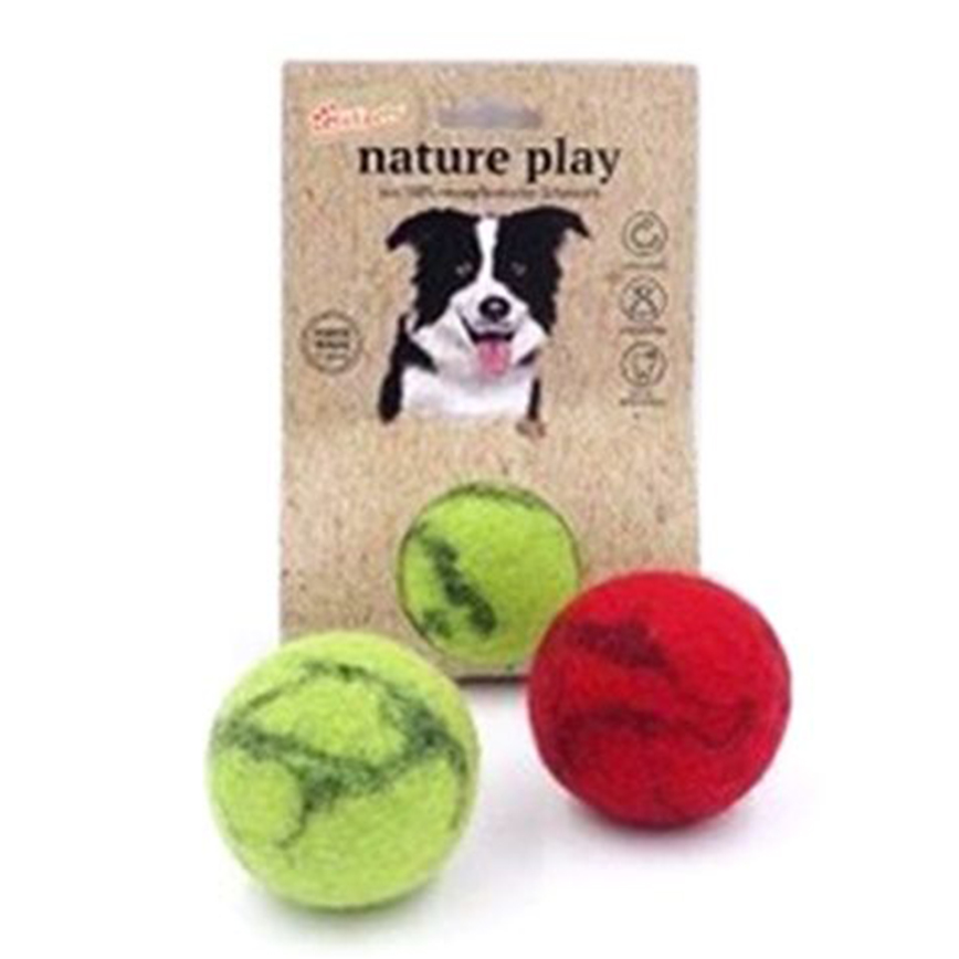 Billipets 狗玩具 新西蘭天然羊毛系列 波波 綠色 Ø6.3cm (NS-16177 GREEN)