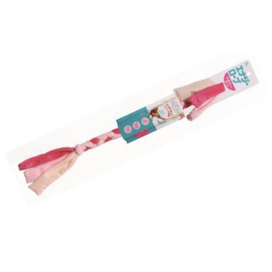 Kyoritsu Shokai 狗玩具 絨能量繩 粉紅色 70cm (NS-11665)