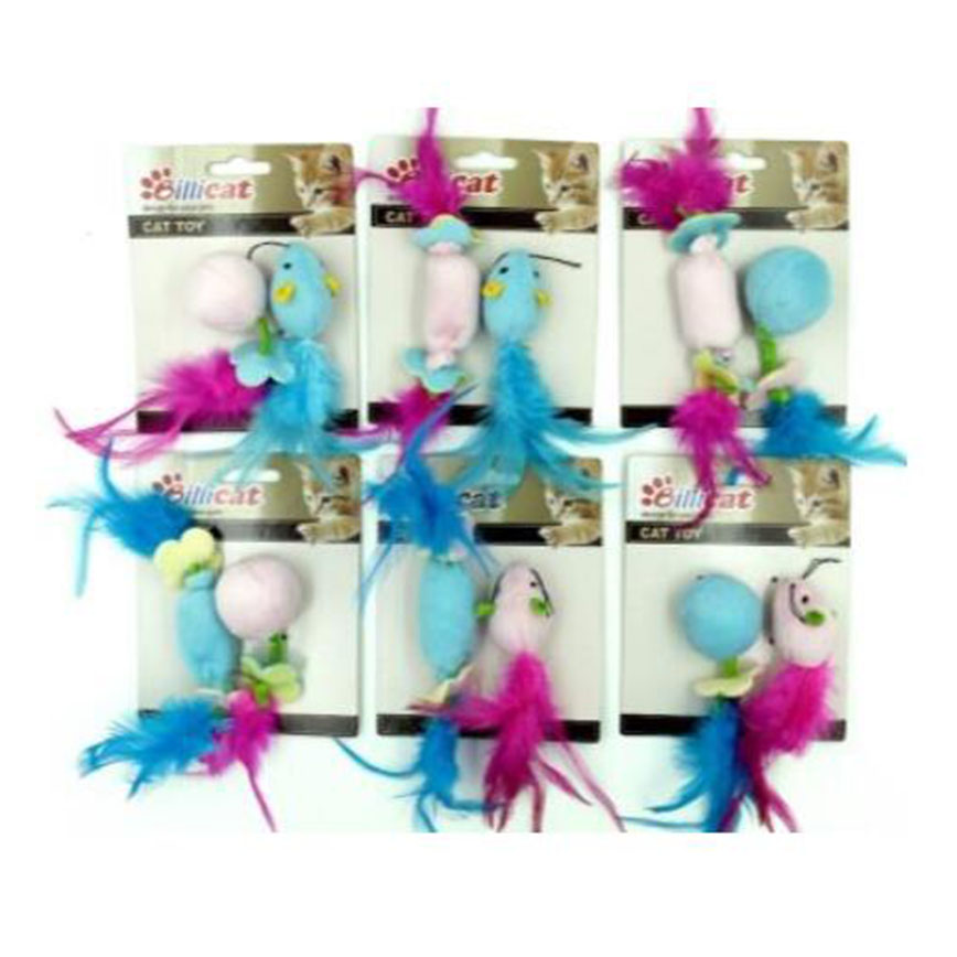 Billipets 羽毛小貓貓草玩具 (NS-12164)