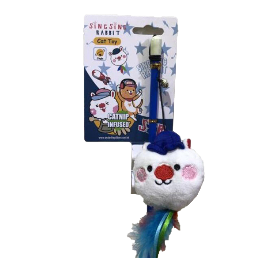 Billipets 逗貓棒 星星兔貓 藍色 45cm (NS-16175 BLUE)