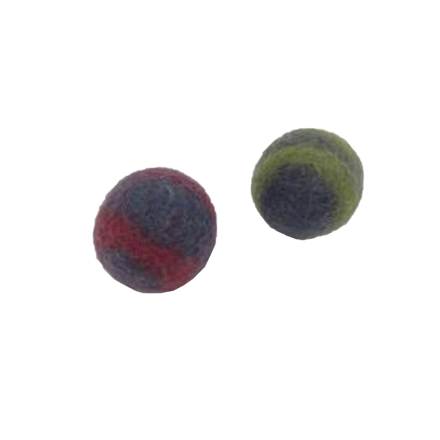 Billipets 貓玩具 新西蘭天然羊毛系列 4cm羊毛波波 (NS-17204) (顏色隨機)
