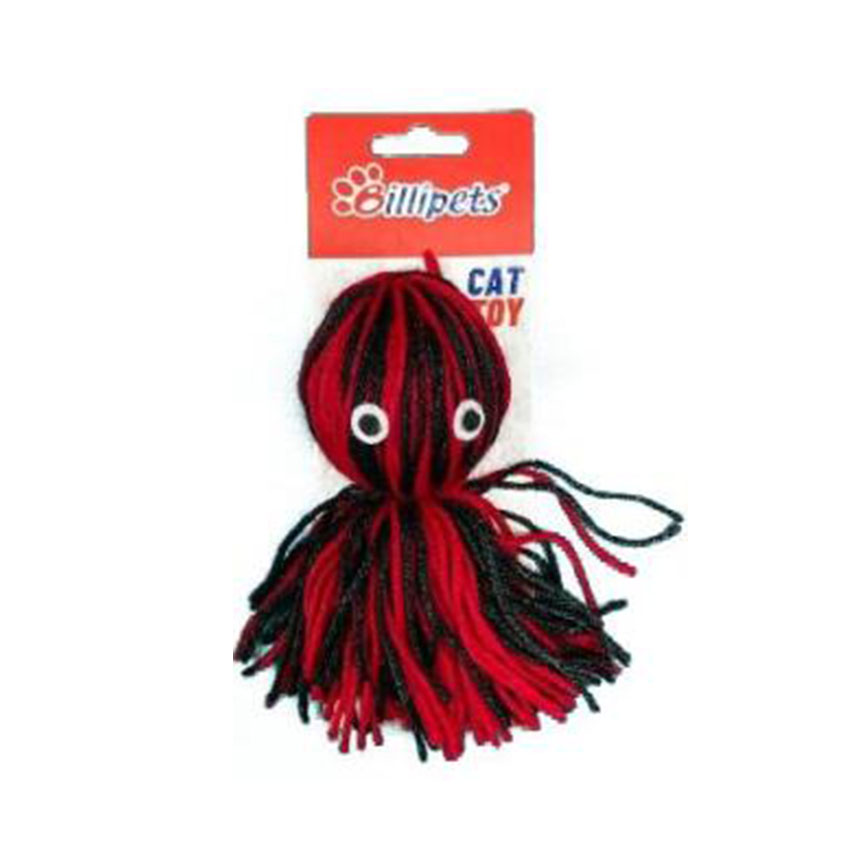 Billipets 貓玩具 毛線小貓玩具 八爪魚 10cm (NS-16291)