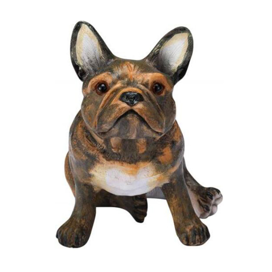 Billipets Chapman Scuptures 手繪實心法國鬥牛犬狗雕像 斑紋 (0007CSDFBL)