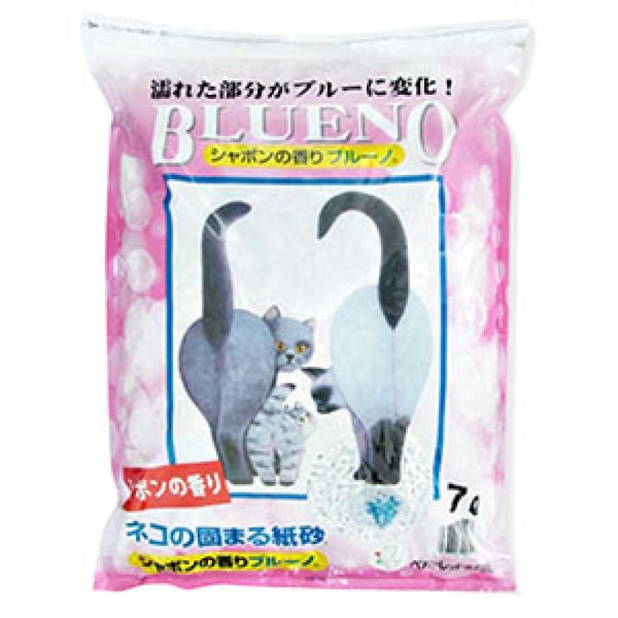 日本BLUENO變藍再生 紙貓砂 香皂味 7L