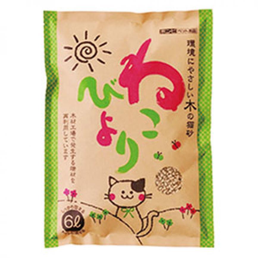 日本Bonbi ILOVEPETS 精靈環保木の貓砂 6L