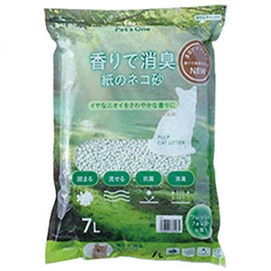 日本Pet's One森林清新香味除臭紙砂 7L