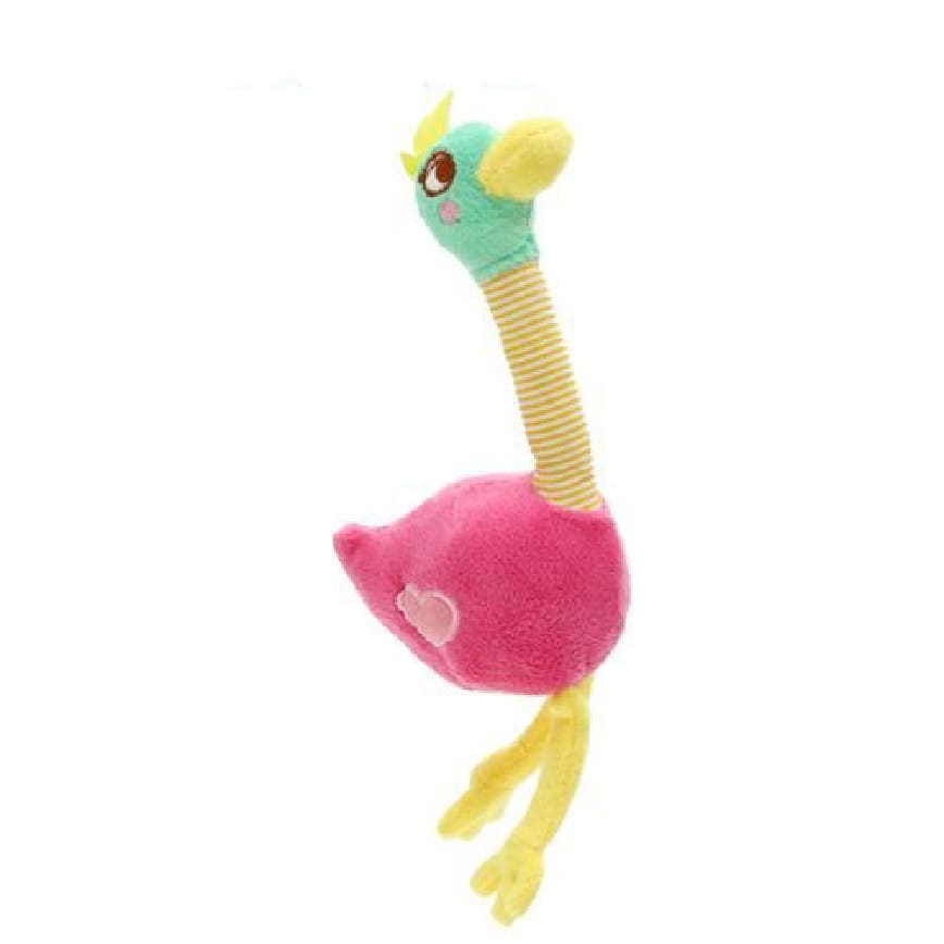 日本Petz Route 狗狗玩具 大動物園毛絨彩色鴕鳥 一個入