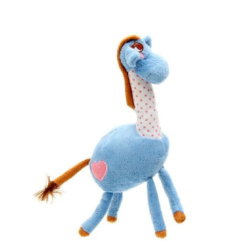 日本Petz Route 狗狗玩具 大動物園毛絨藍色驢仔 一個入